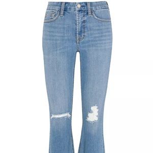 Jen7 Nwt disco crop distressed jeans